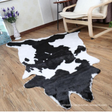China factory wholesale Cow Print Rug Faux Cowhide Rug Animal Pattern Carpet For Bathroom Living Room